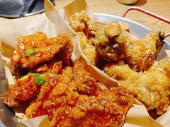 炸鸡翅一半一半-富乐满韩国正宗炸鸡韩国料理(虹泉路店)