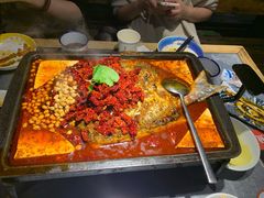 重庆豆花烤鱼-探鱼·鲜青椒爽麻烤鱼(天一广场店)