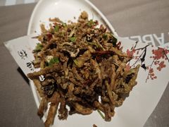 干煸茶树菇-百味地锅鸡(财校分店)