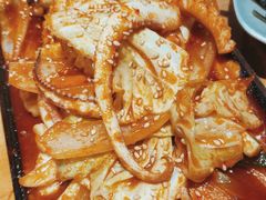 辣炒铁板鱿鱼-唯成•韩国炭火烤肉 유성고기