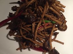 干炒茶树菇-绿茶餐厅(西单老佛爷店)