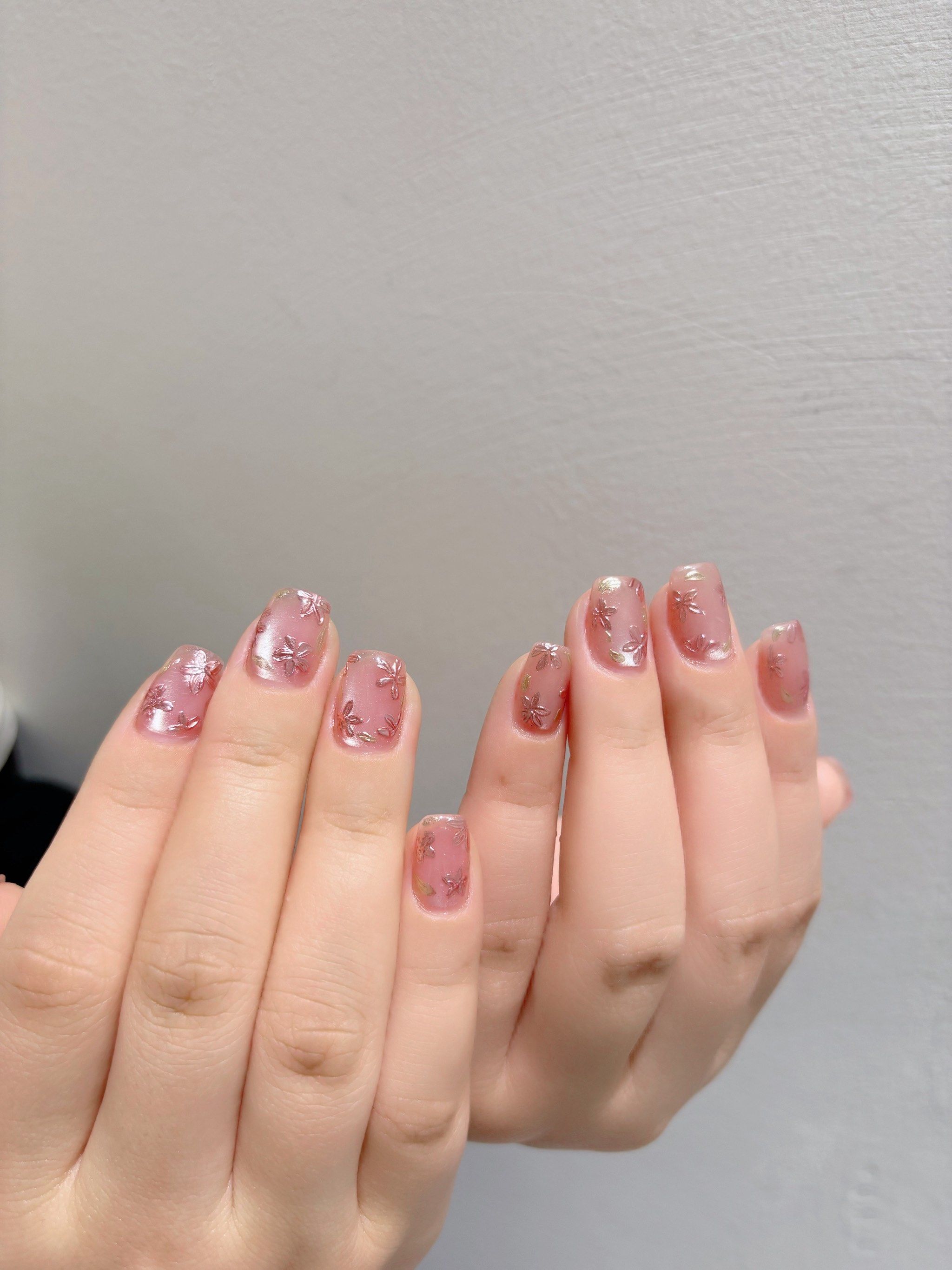 ✨春日限定!粉色花朵美甲,浪漫来袭💖