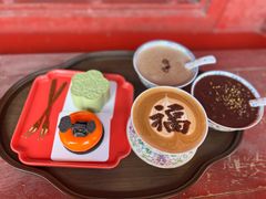 万春金福拿铁咖啡-萬春金福下午茶(故宫店)