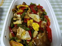 五花肉炒荷包蛋-京味斋·北京烤鸭(华威桥北工大店)