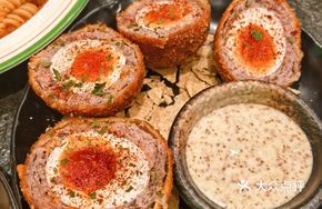 Scottish Egg with Honey Mustard Sauce