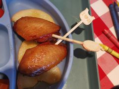 蘑菇汤莜面鱼鱼烤鸡翅儿童餐-西贝(深圳卓悦汇店)