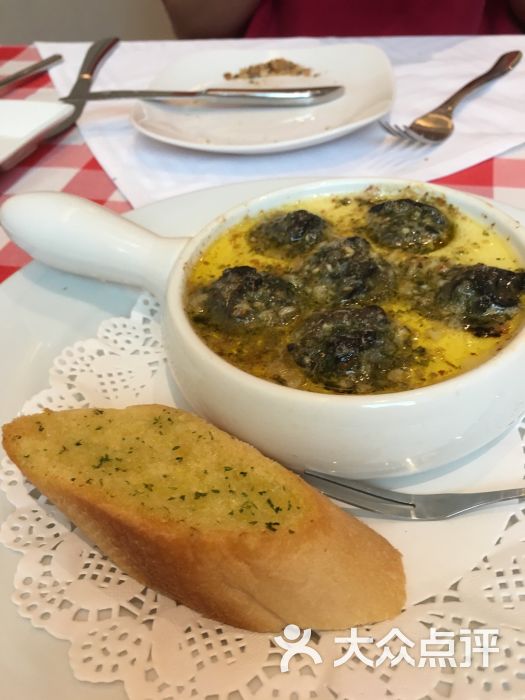 法式勃艮第蒜香黄油焗蜗牛6只