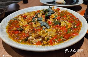 Braised Chicken Feet with Purple Perilla and Double Peppers