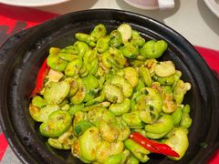 香煎葱油蚕豆-恭喜上堓砂锅焗·海鲜大排档(闵行龙湖店)