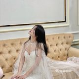 东莞试纱｜自带光圈的金色秀禾 气场全开