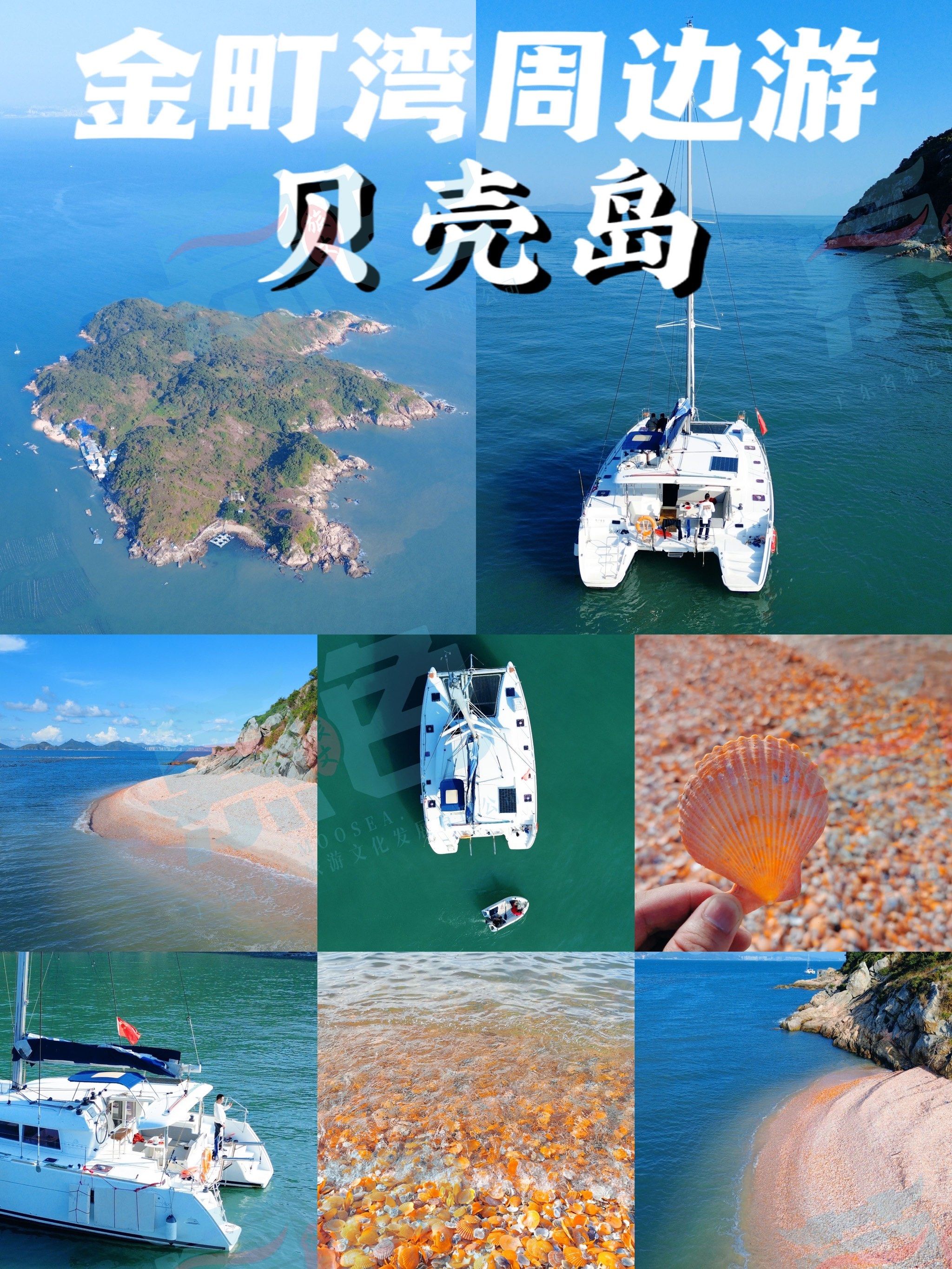 不用出国!汕尾金町湾周边就有一座贝壳岛