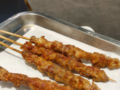 挂糊羊肉串串-一只羊·铜锅涮羊肉烧烤