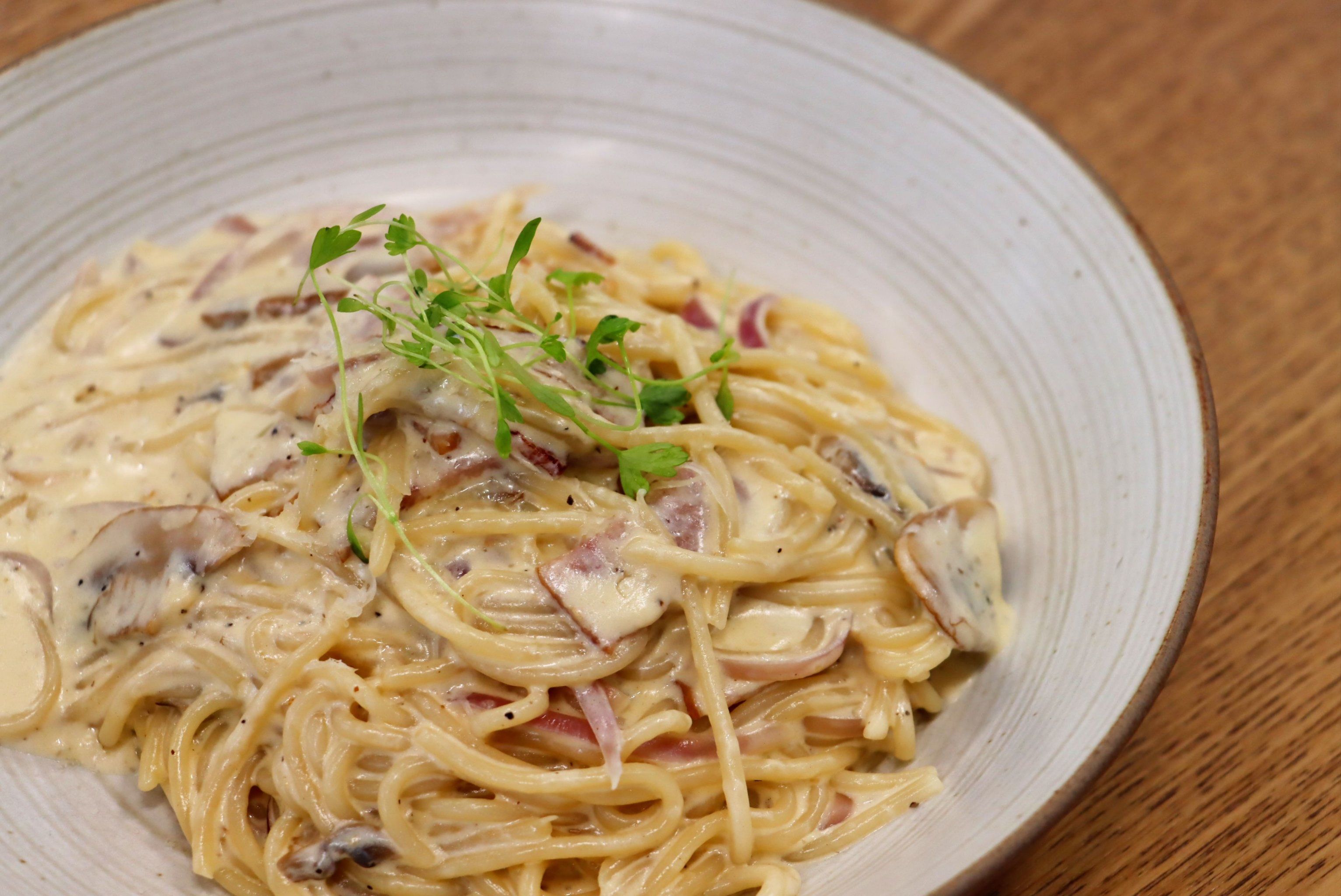 经典意面之黑松露奶油意面🍝