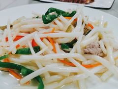 芦苇根炒肉丝-梦缘水乡·湖景餐厅
