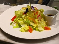 蔬菜沙拉配黑醋汁-广州塔卢特斯法国旋转餐厅