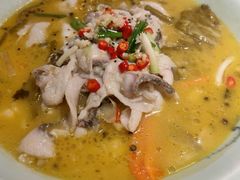 经典酸菜鱼-丁记盐蘸牛肉·新杭菜(河东路店)