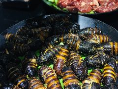 烤蚕蛹-牡丹峰韩式料理店(中心街店)