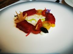 挪威烟熏三文鱼水晶黄瓜香槟奶油-福楼法餐厅FLO