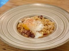 奶油培根意面配水波蛋-Cyclus Craft Kitchen薩克思手工厨房