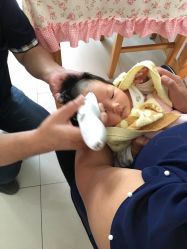点击看大图 -凤鸣笔庄婴儿满月理发胎毛笔制作