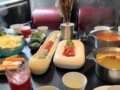 -海上明月海鲜火锅 鲜切牛肉