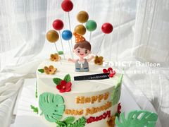 -卡比儿童蛋糕·心意定制·低脂零卡糖动物奶油FancyBALLOON(滨海店)