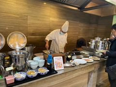 自助取餐区-三台山庄中餐厅