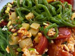 西红柿鸡蛋面-手擀菠菜面(西康路店)