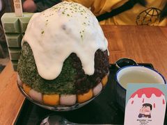 抹茶生乳かき氷-WONDER ICE 萬得冰田(建設路总店)