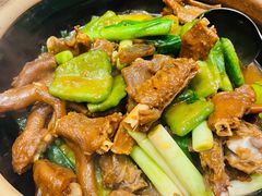 凉瓜焖狮头鹅掌亦煲-七寸飝大饭店(马场店)
