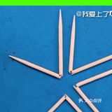 只需要一滴水，然后拿五根牙签把五根牙签分别折一下