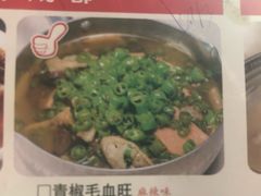 青椒毛血旺-天堂鸟水煮鱼(经南三路店)
