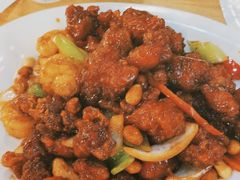 椒香虾仁爆鸡球-陈傻子餐厅(世纪都会店)