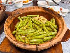 铁板虾酱啫豆角-天宝食坊·啫啫煲大排档(西华路店)