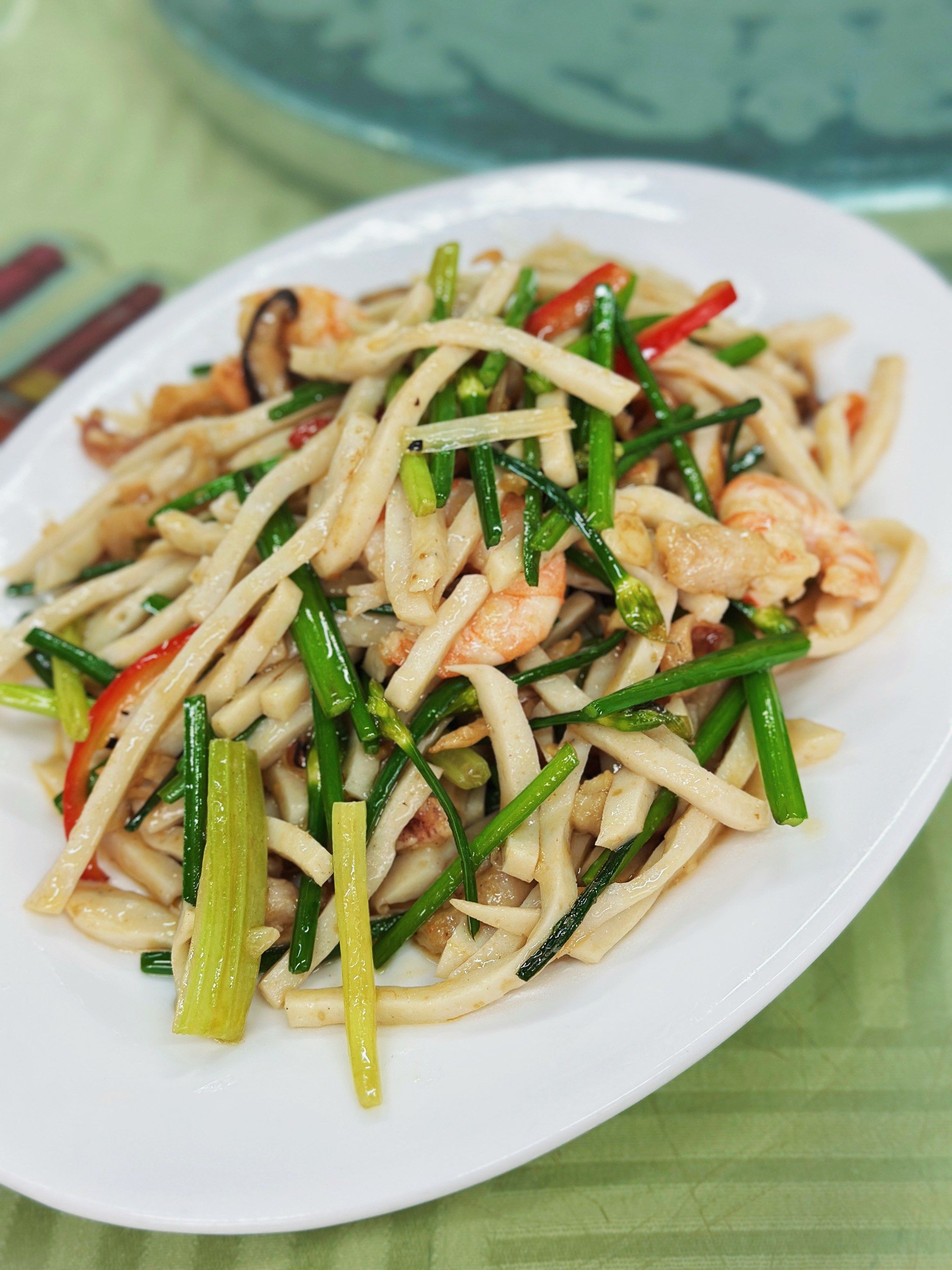 记得点隐藏菜单炒鱼面