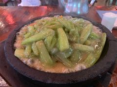 铁板鲜芋梗-农厨好味·温泉鹅·农家菜