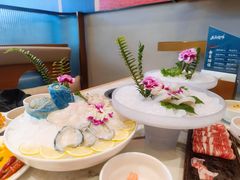 新西兰蓝鲍鱼配蛎蝗-大舜国风· 和牛火锅(绮霞街店)