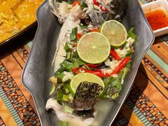 青柠汁蒸桂鱼-食肆&Fourteen(武林夜市店)