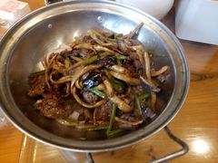 茶树菇牛肉-乌镇那一年小院主题餐厅(甘泉西路店)