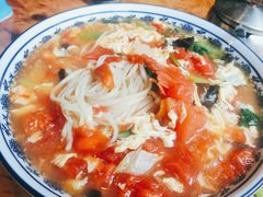 西红柿木耳鸡蛋面-竹青胶东摔面(黄岛开发区店)
