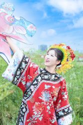 -后宫·古装汉服京剧儿童亲子全家福摄影