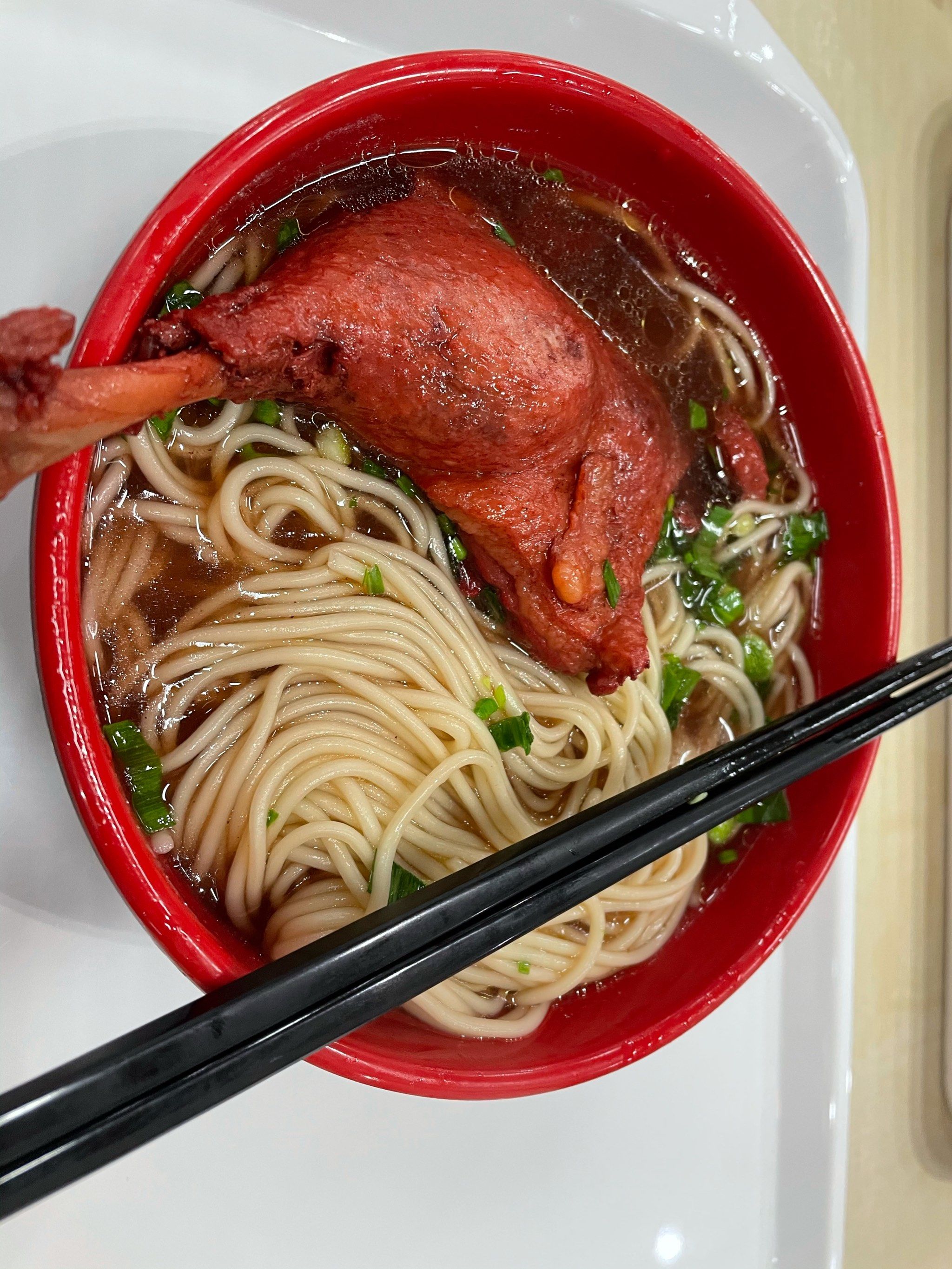 温暖一碗鸭肉面