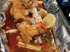 铁板锡纸深海鲈鱼-高第街56号餐厅(银座商城玉函店)