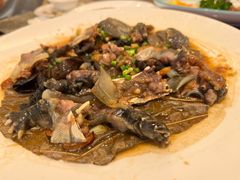 云耳冬菇荷叶蒸水鱼-国家五钻酒家·西樵旺阁渔村(西樵店)