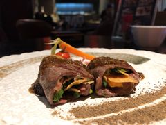 薄牛肉卷-羽山料理