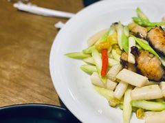 羊肚菌酿虾滑炒藕尖-榕意·川味之美(深业上城店)