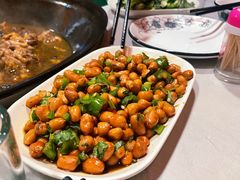 醋花生米-小火炕铁锅炖鱼