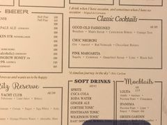 菜单-OZONE 顶楼酒吧(香港丽思卡尔顿酒店)