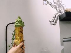 烤玉米冰淇淋-茶是一枝花泡茶店
