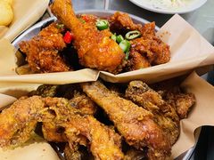 炸鸡翅一半一半-富乐满韩国正宗炸鸡韩国料理(虹泉路店)